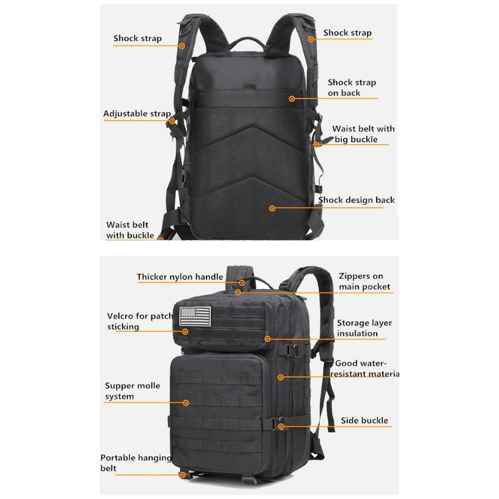 TrekForce 45L Tactical Backpack