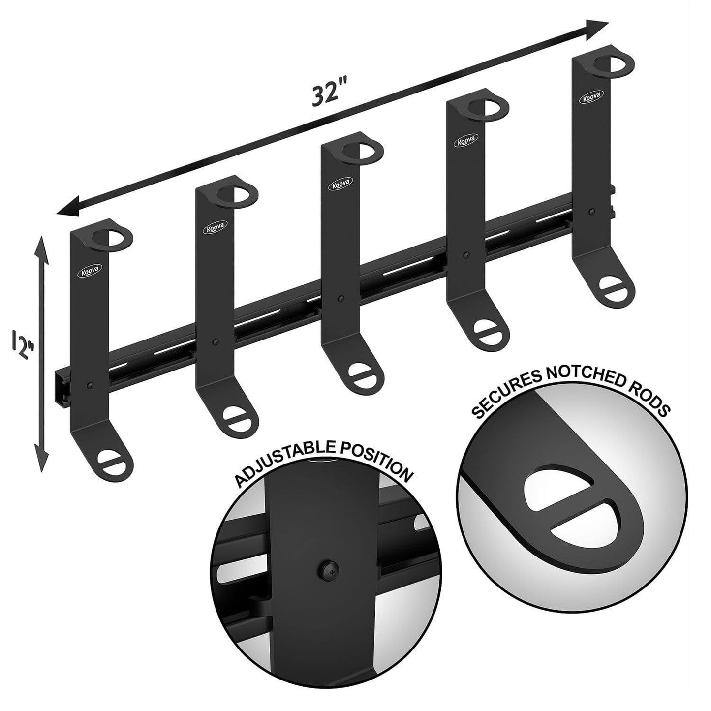 KOOVA Offshore Fishing Rod Rack Organizer