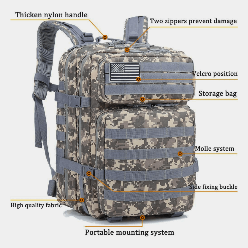 TrekForce 45L Tactical Backpack