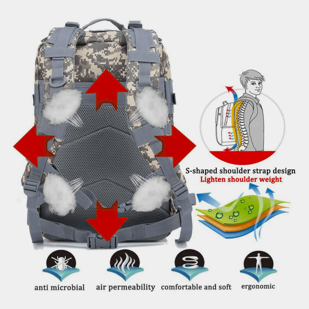 TrekForce 45L Tactical Backpack