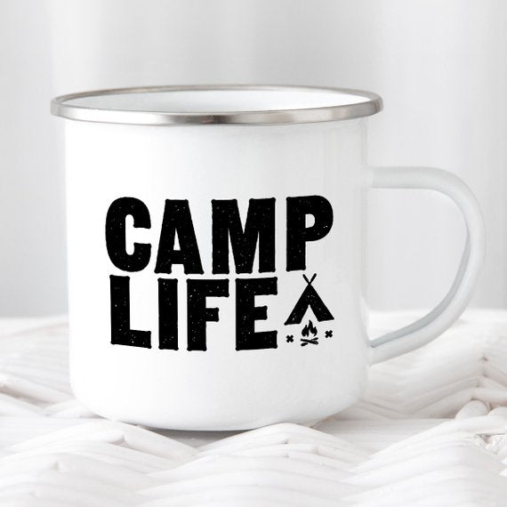 Enamel Camping Mug / CAMP LIFE