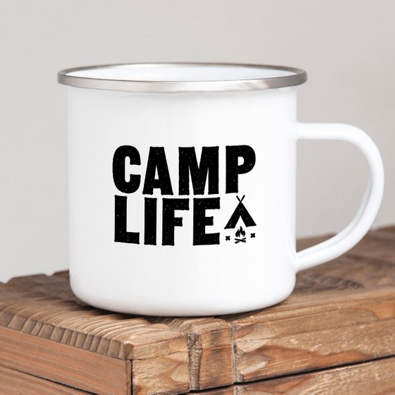 Enamel Camping Mug / CAMP LIFE