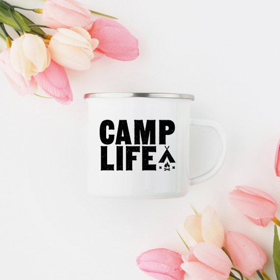 Enamel Camping Mug / CAMP LIFE