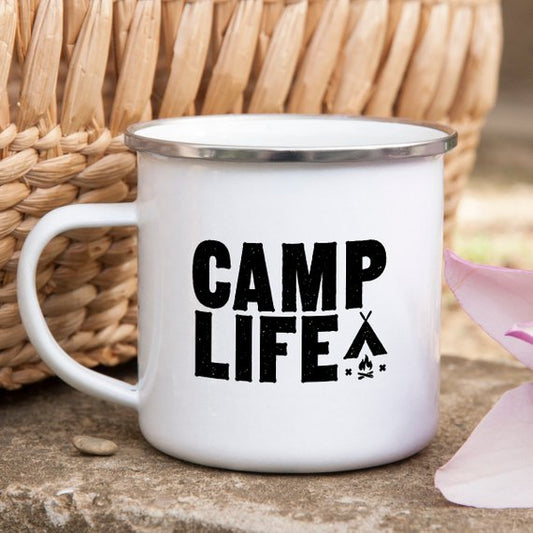 Enamel Camping Mug / CAMP LIFE