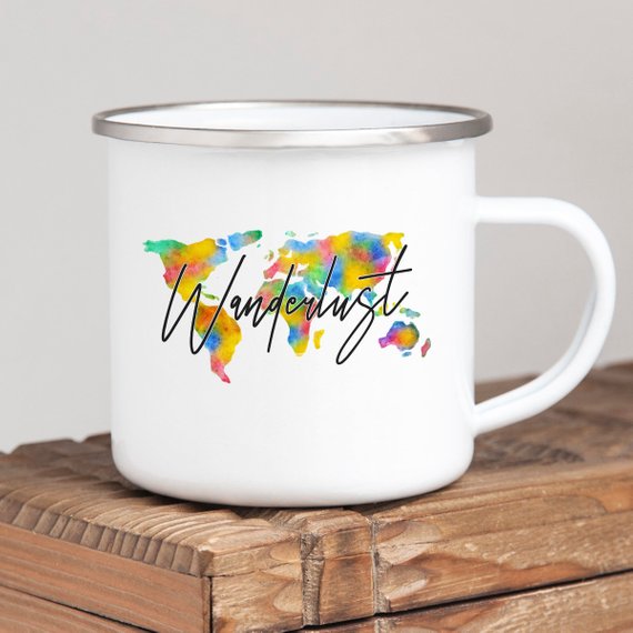 Enamel Caping Mug / Wanderlust