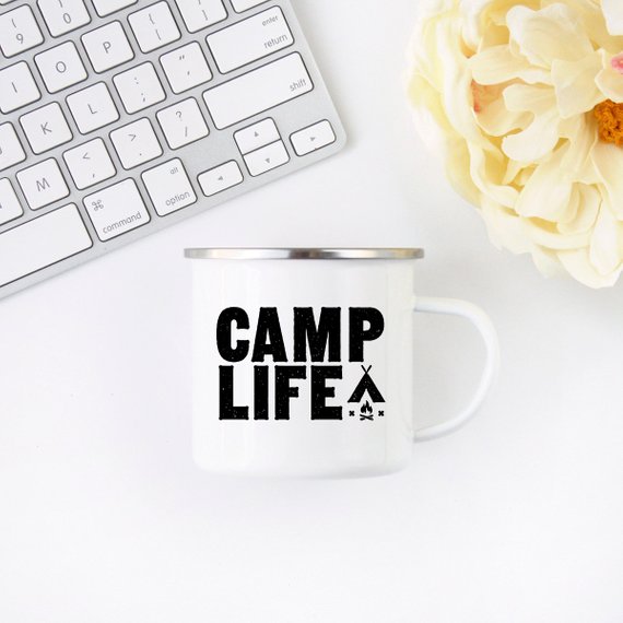 Enamel Camping Mug / CAMP LIFE