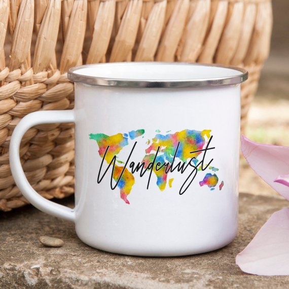 Enamel Caping Mug / Wanderlust